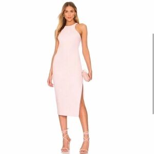 LIKELY Kiana Heart Cut Out Dress- light pink